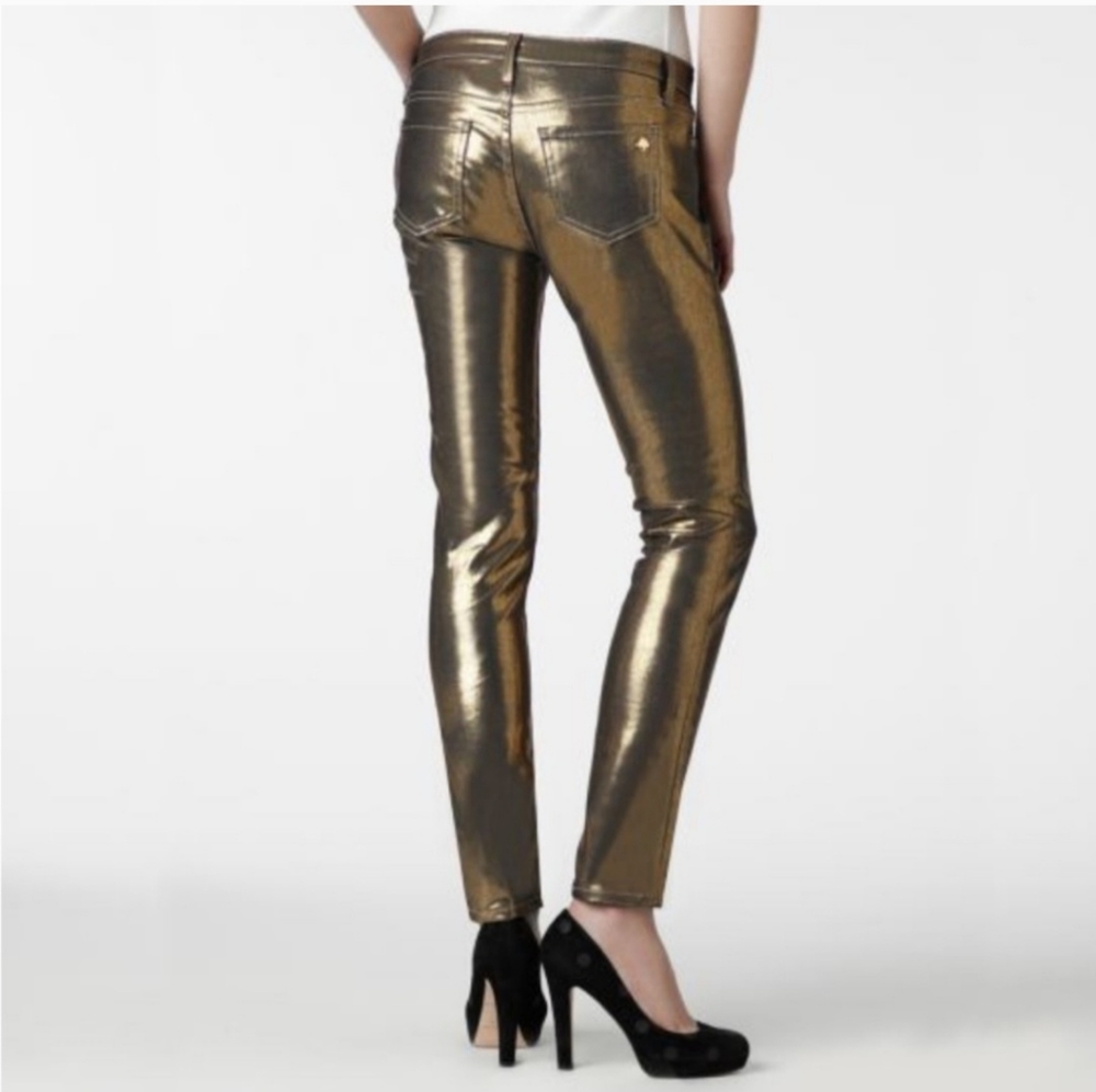 Kate Spade Gold Pants Broom Street